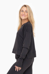 Mono B - Mono B GREEN - Organic Cotton Blend Crew Neck: NATURAL / S:M:L (2:2:2)