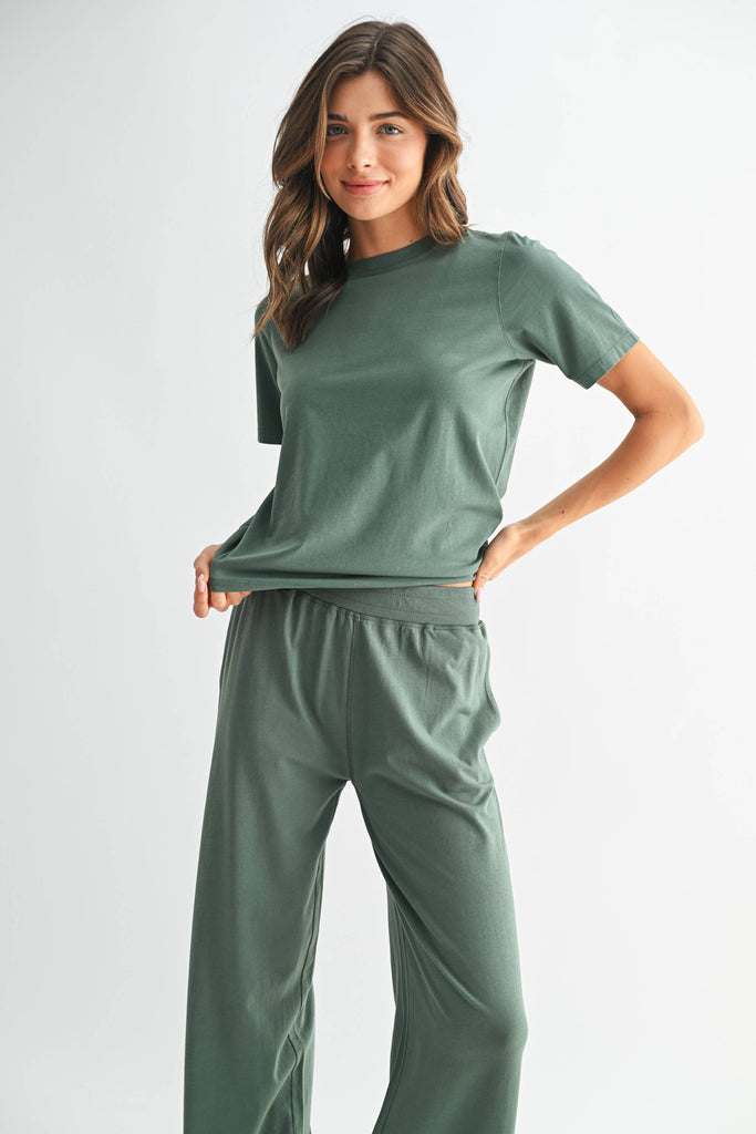 Mono B - Classic Boxy Fit Tee: RED PEAR / S:M:L (2:2:2)
