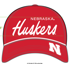 NEBRASKA HUSKERS RED CANVAS TRUCKER HAT