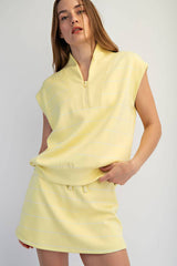 Rae Mode - MODAL SCUBA STRIPE LUXE V-NECK SLEEVELESS TOP: Brink Pink/Cream / S-M-L(2-2-2)