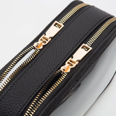 MiMi Wholesale - TG10552 Double Zipper Oval Clear Gameday/Stadium Bag: Tan