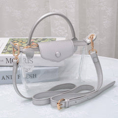 MiMi Wholesale - CB781 Gladys Clear Gameday Mini Crossbody Bag: Red