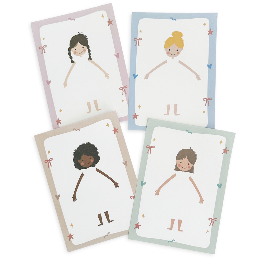 Cherrypick - Design-a-Doll Girls Pretend Play Notepad