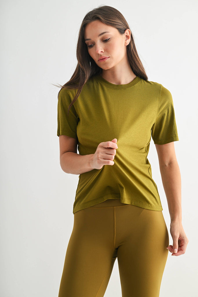 Mono B - Classic Boxy Fit Tee: RED PEAR / S:M:L (2:2:2)