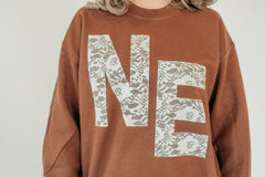 LACE NE - CINNAMON CREWNECK