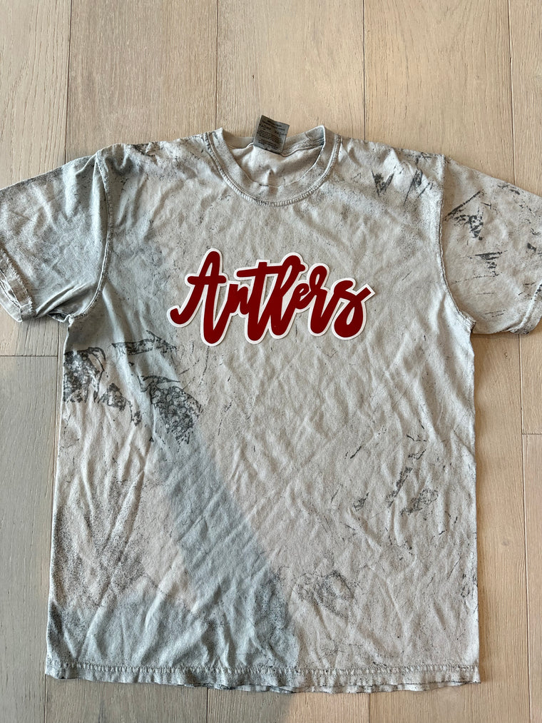 ANTLERS - GREY DYED COMFORT COLORS TEE