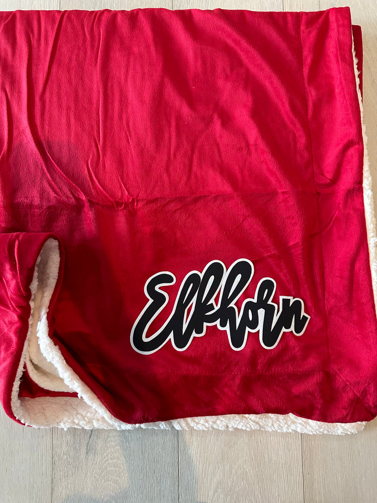 ELKHORN - RED SHERPA BLANKET