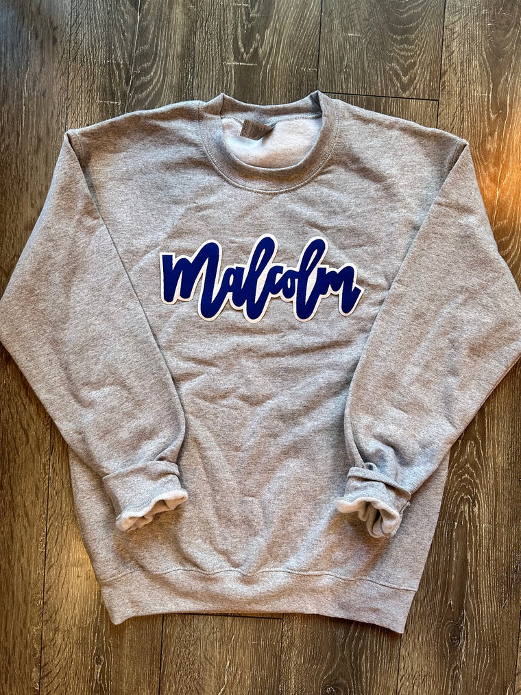 MALCOLM - GREY CREW (YOUTH + ADULT)