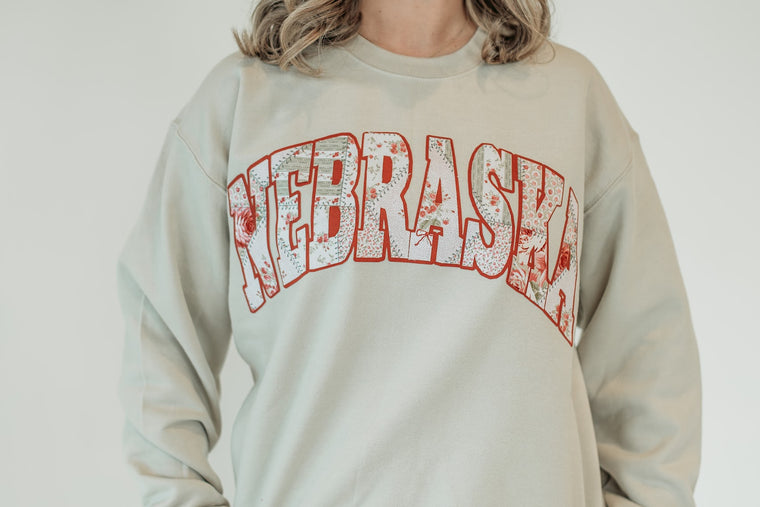 NEBRASKA (autumn floral + cinnamon backing) - SAND CREW