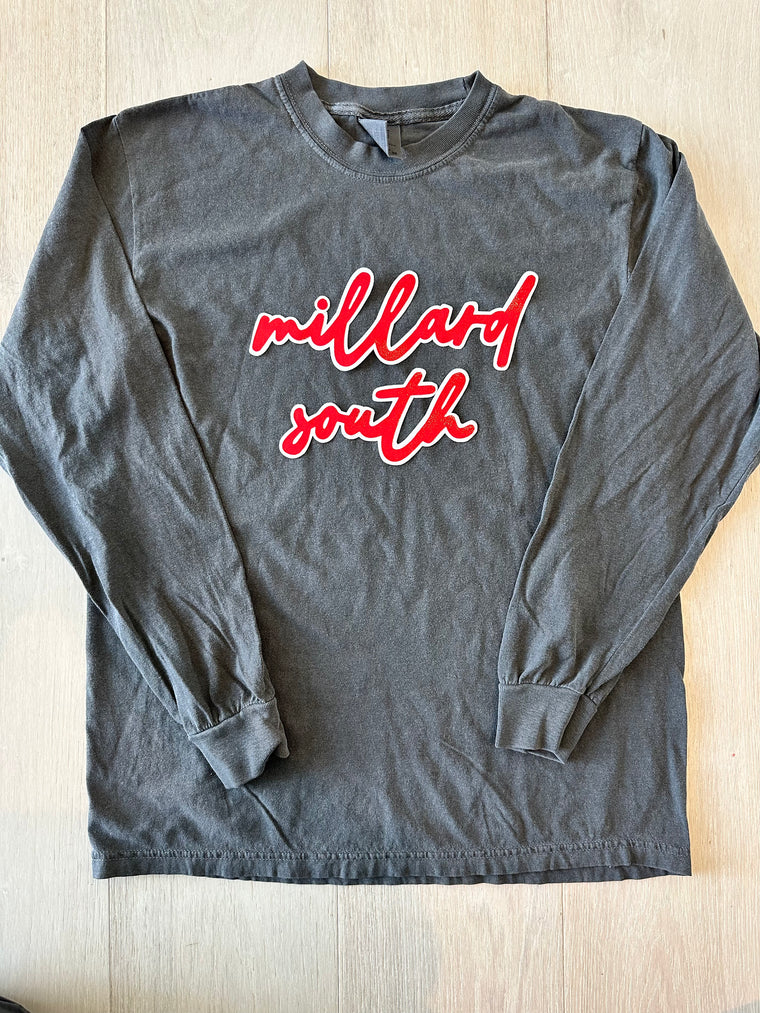 MILLARD SOUTH - GREY COMFORT COLORS LONG SLEEVE
