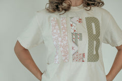 PASTEL PATCHWORK NEB - IVORY TEE