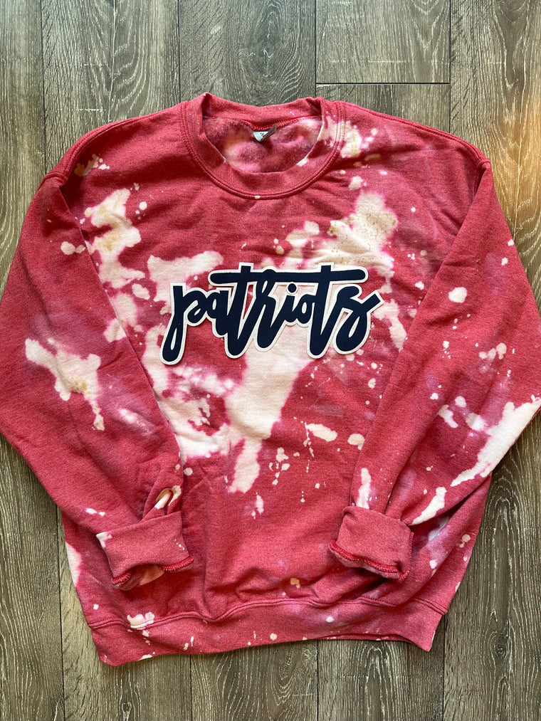 PATRIOTS - RED DYED CREW