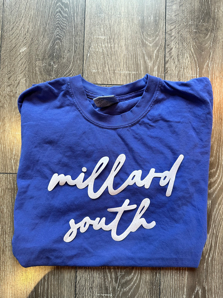 MILLARD SOUTH - NAVY COMFORT COLORS TEE - YOUTH + ADULT