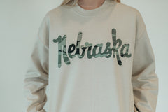 VINTAGE CAMO NEBRASKA - SAND CREW