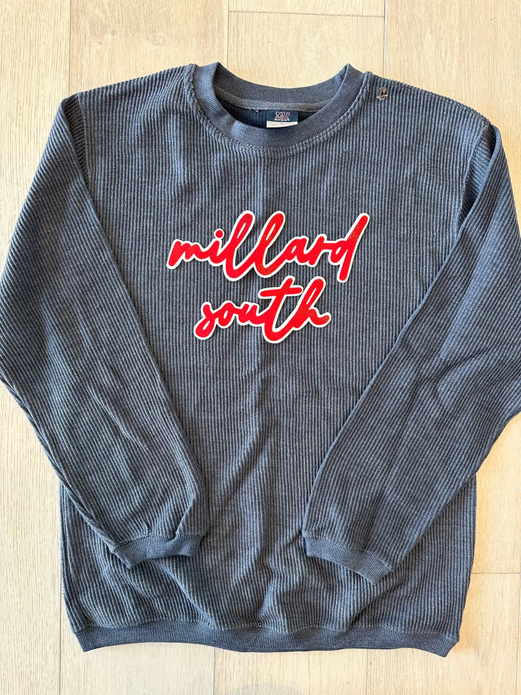 MILLARD SOUTH - NAVY RIBBED CREW