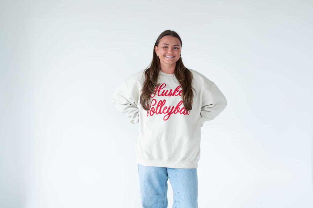 HUSKER VOLLEYBALL + CUSTOM SPORT (Red Signature) - SAND CREW