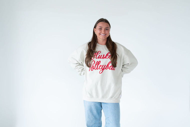 HUSKER VOLLEYBALL + CUSTOM SPORT (Red Signature) - SAND CREW