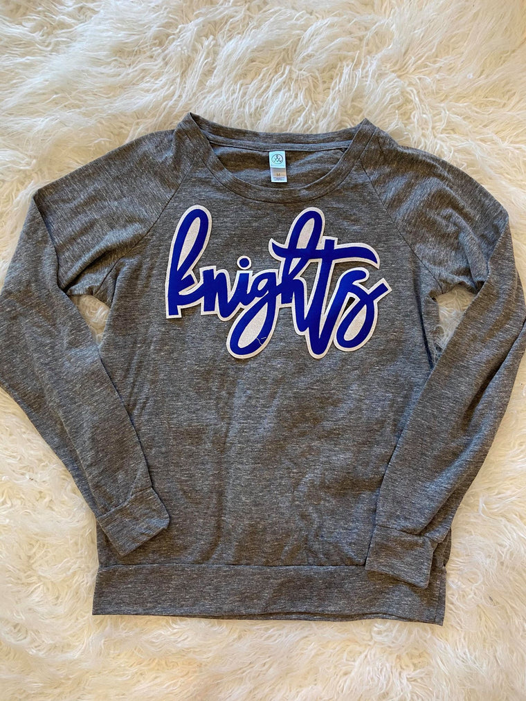 KNIGHTS LONG SLEEVE SLOUCHY PULLOVER