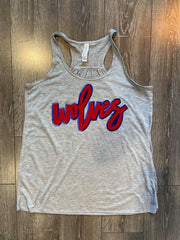 WOLVES - GREY RACERBACK TANK