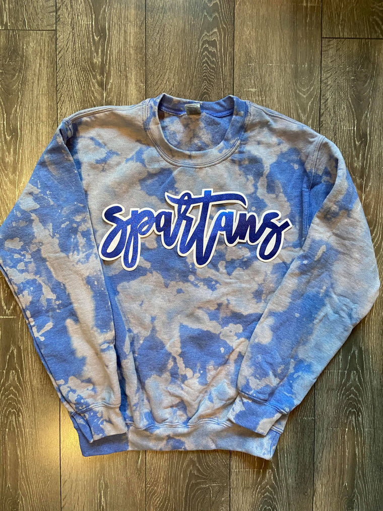 SPARTANS - BLUE DYED CREW