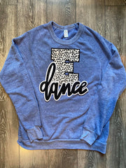 E + DANCE - BLUE FLEECE CREW