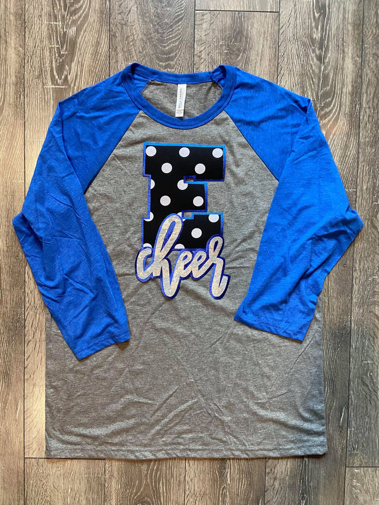 E + CHEER - BASEBALL TEE