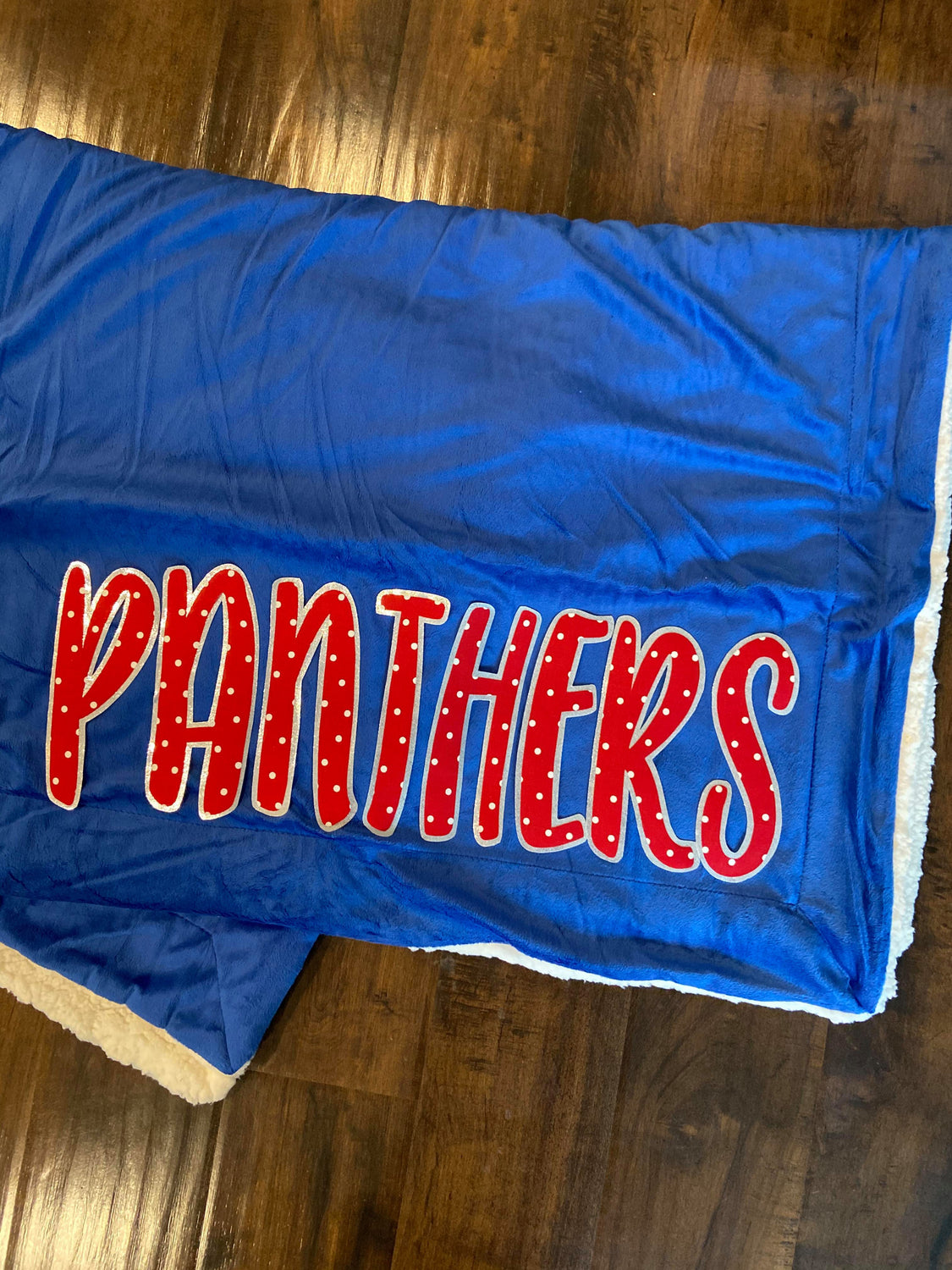 PANTHERS - BLUE SHERPA BLANKET