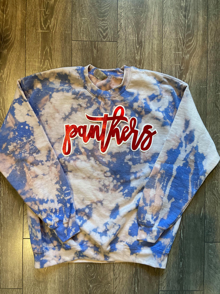 PANTHERS - BLUE DYED CREW