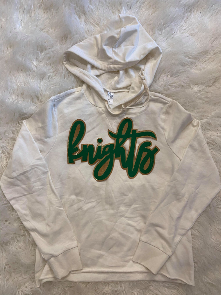 KNIGHTS - WHITE LIGHTWEIGHT HOODIE