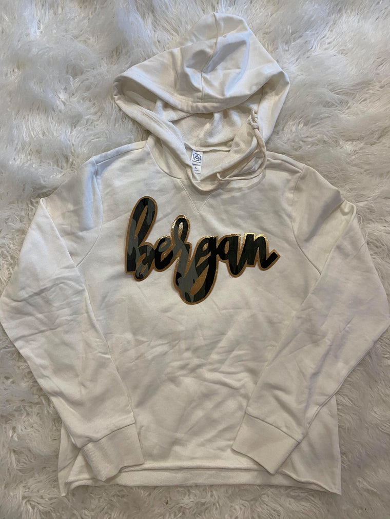 BERGAN - WHITE LIGHTWEIGHT HOODIE