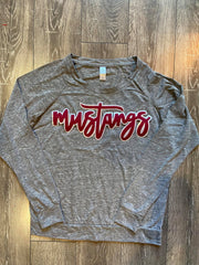 MUSTANGS - SLOUCHY PULLOVER