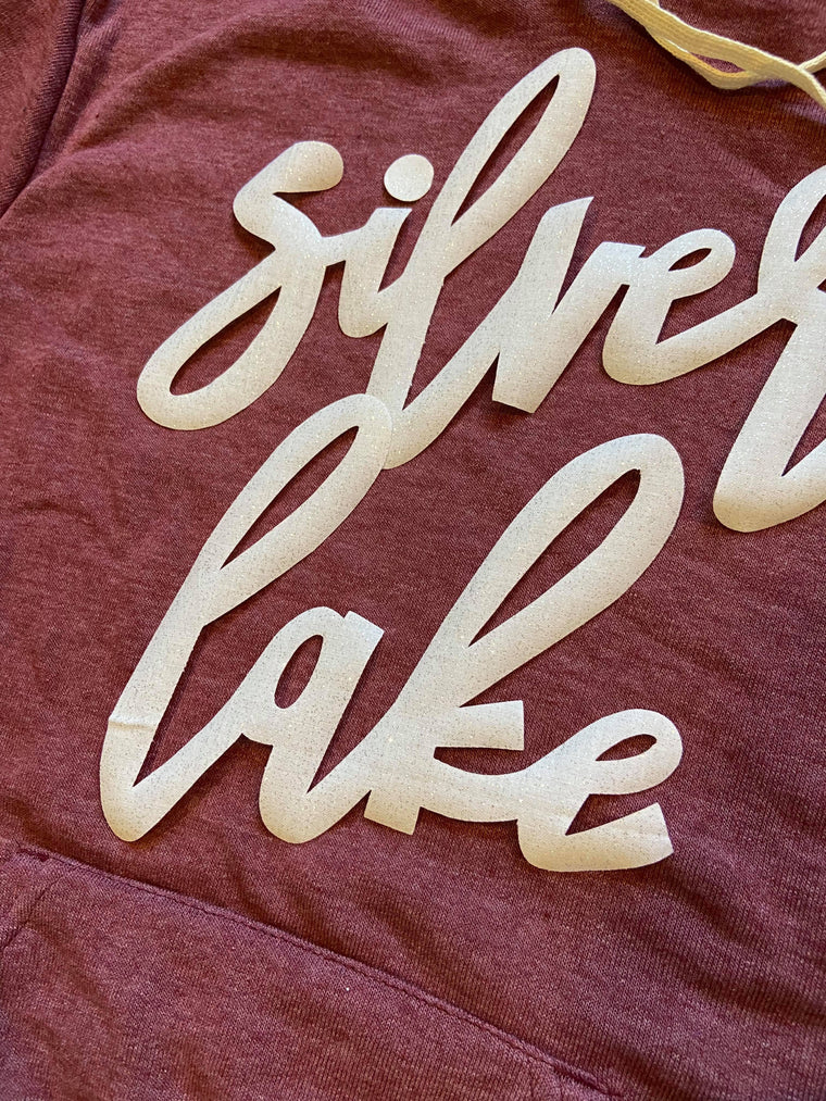 SILVER LAKE - MAROON FLEECE HOODIE