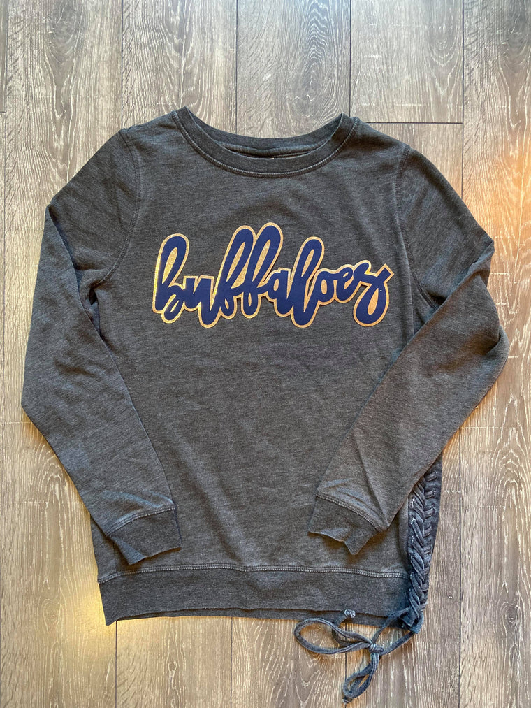 BUFFALOES - LACE UP SWEATSHIRT