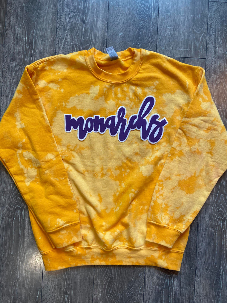 MONARCHS - GOLD DYED CREW