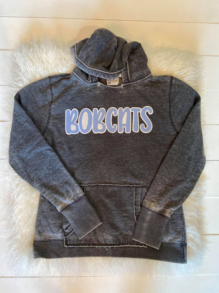 SWEET PEA BOBCATS - ACID WASH HOODIE