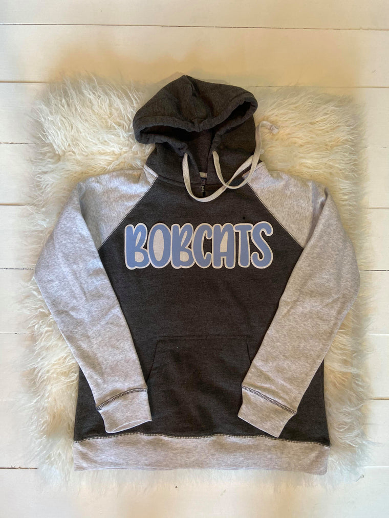 SWEET PEA BOBCATS - COLORBLOCK HOODIE