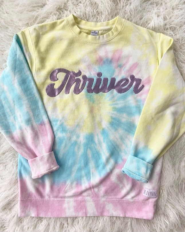 THRIVER - NEON DYED CREW