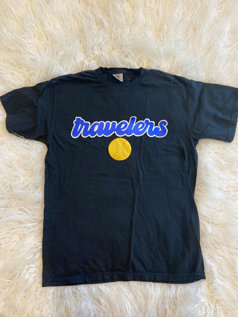TRAVELERS + SOFTBALL - COMFORT COLORS TEE *YOUTH + ADULT*