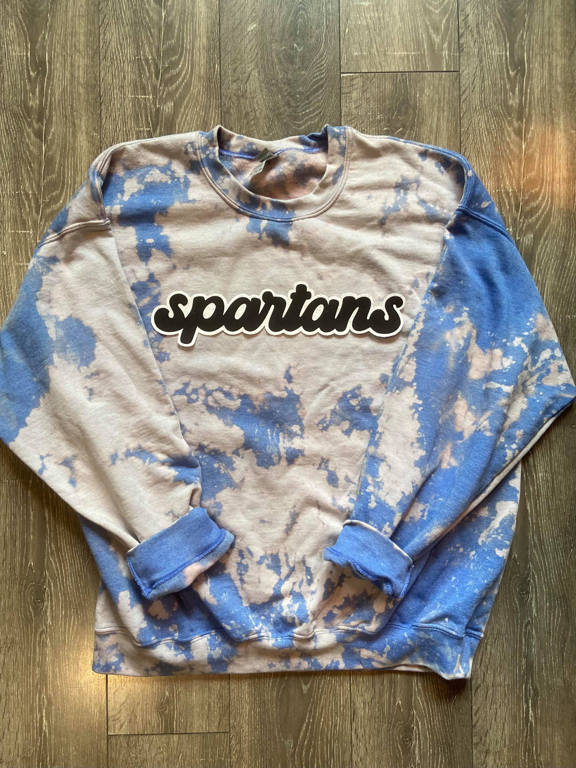 SPARTANS - BLUE DYED CREW