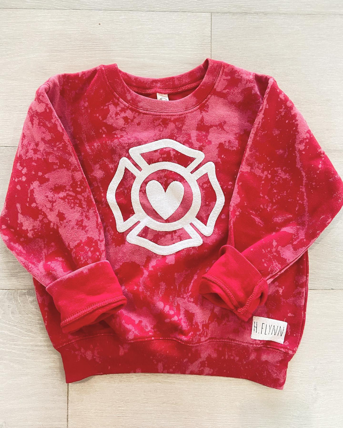 MALTESE CROSS - TODDLER + YOUTH + ADULT RED DYED CREW