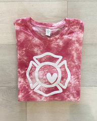 MALTESE CROSS - ADULT RED DYED TEE