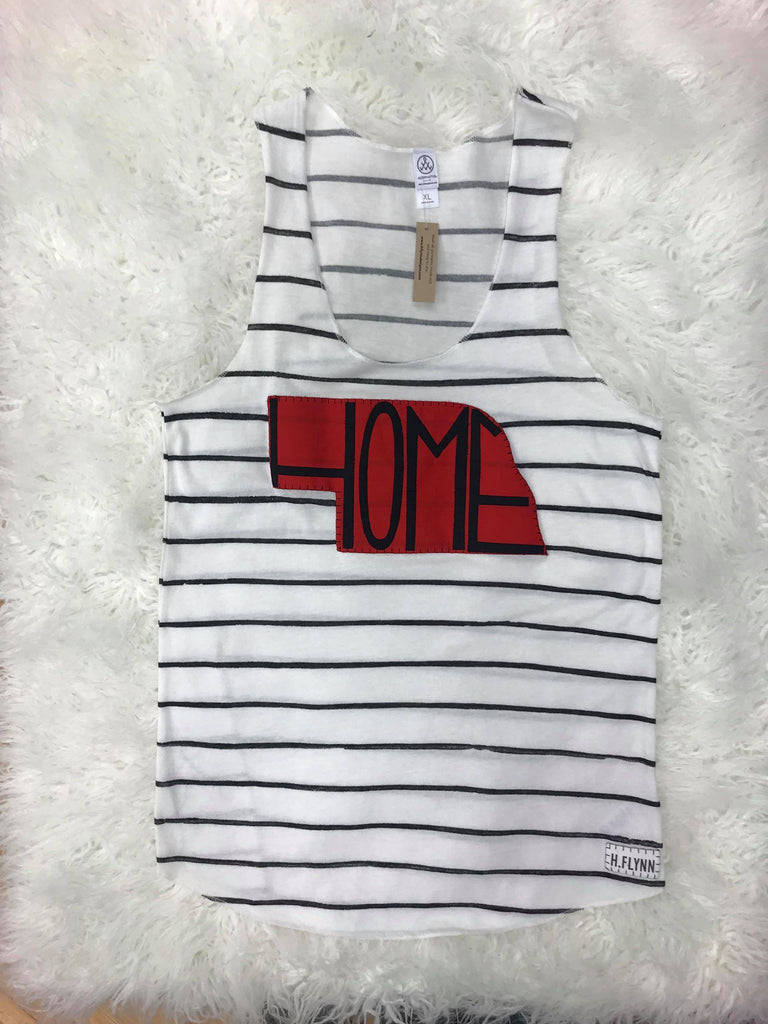 HOME AND STATE ON STRIPE TANK
