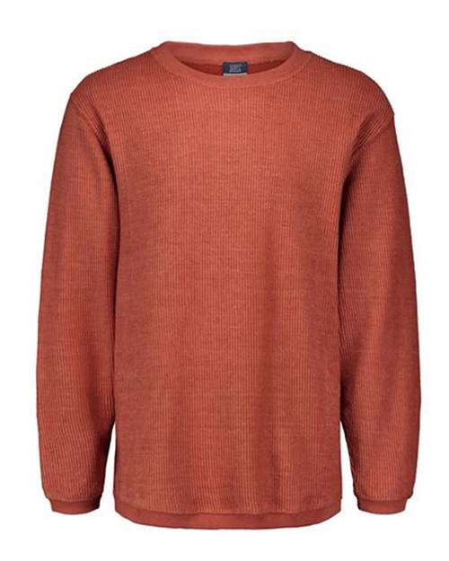 Buy Rusty Ribbed Crew Casual Brown Structure Crew for Men Online