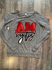 A-M COYOTES SLOUCHY PULLOVER