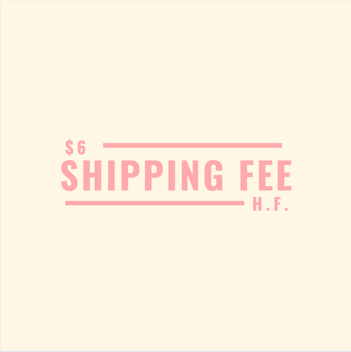 SHIPPING FEE FOR PREVIOUS ORDER