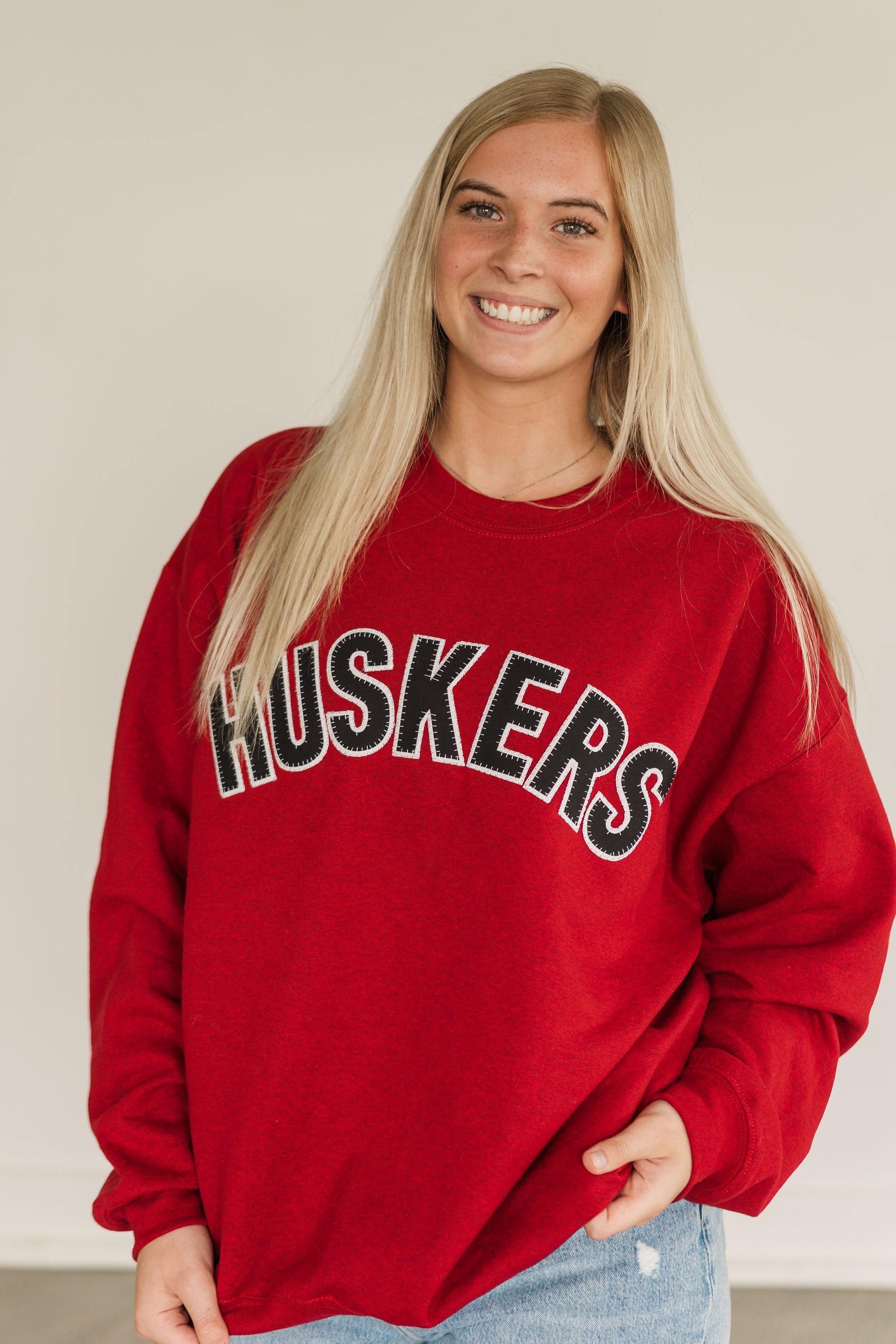 BLOCK HUSKERS - RED CREW – H.FLYNN
