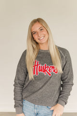 HUSKERS SCRIPT - GREY TEDDY CREW