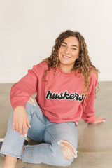 RETRO HUSKERS - SCARLET CREW