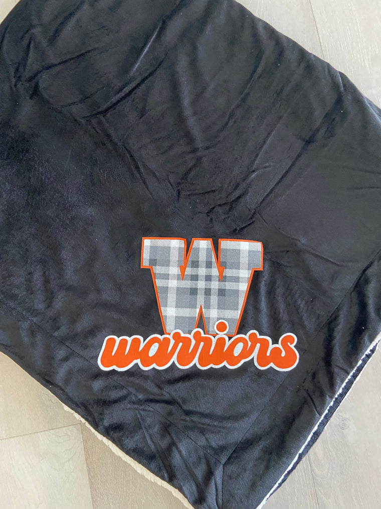 W + WARRIORS - SHERPA BLANKET