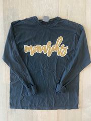 MONARCHS - BLACK COMFORT COLORS LONG SLEEVE